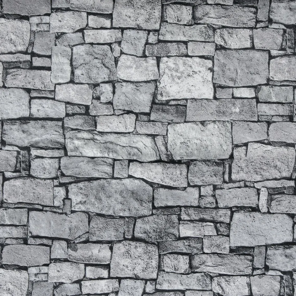 Tejido Decorativo "Muro De Piedras", Anchura: 140 Cm