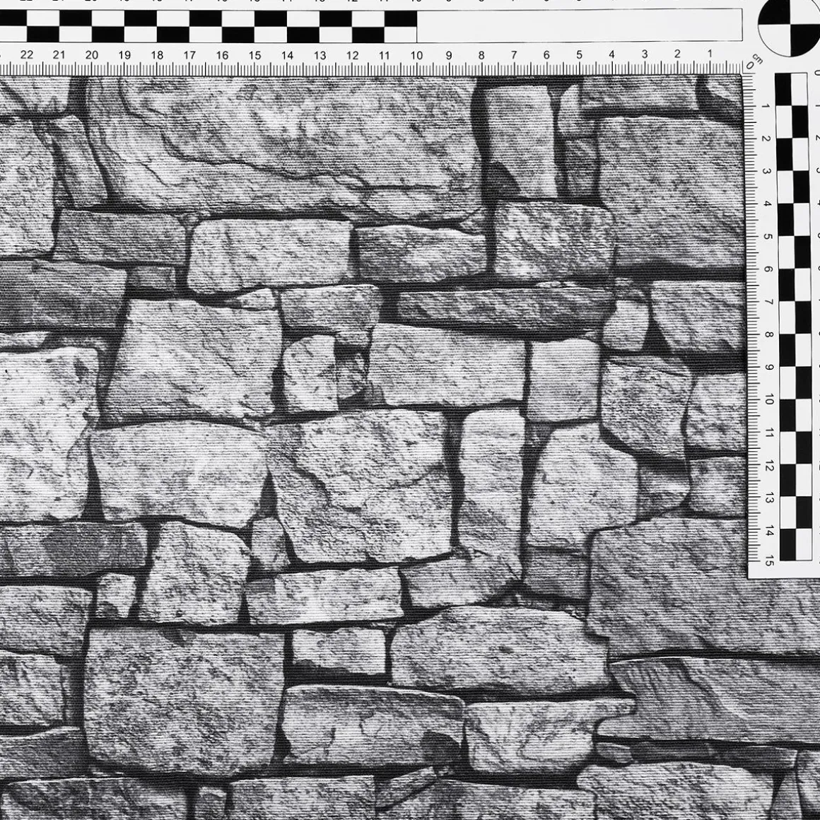 Tejido Decorativo "Muro De Piedras", Anchura: 140 Cm