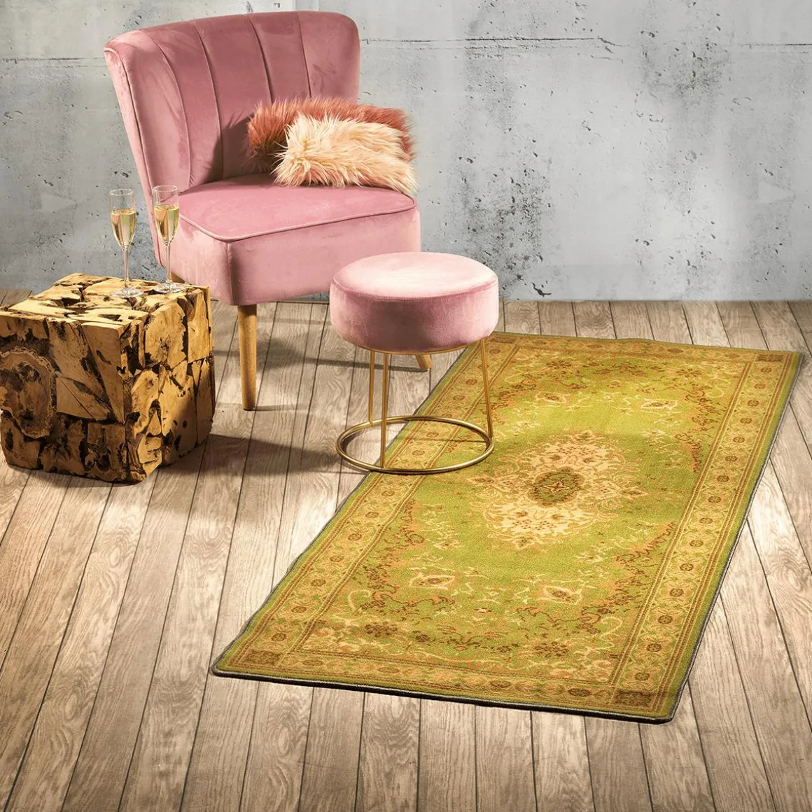 Tejido Decorativo "Muro De Listones De Madera", Anchura 140 Cm, Beige