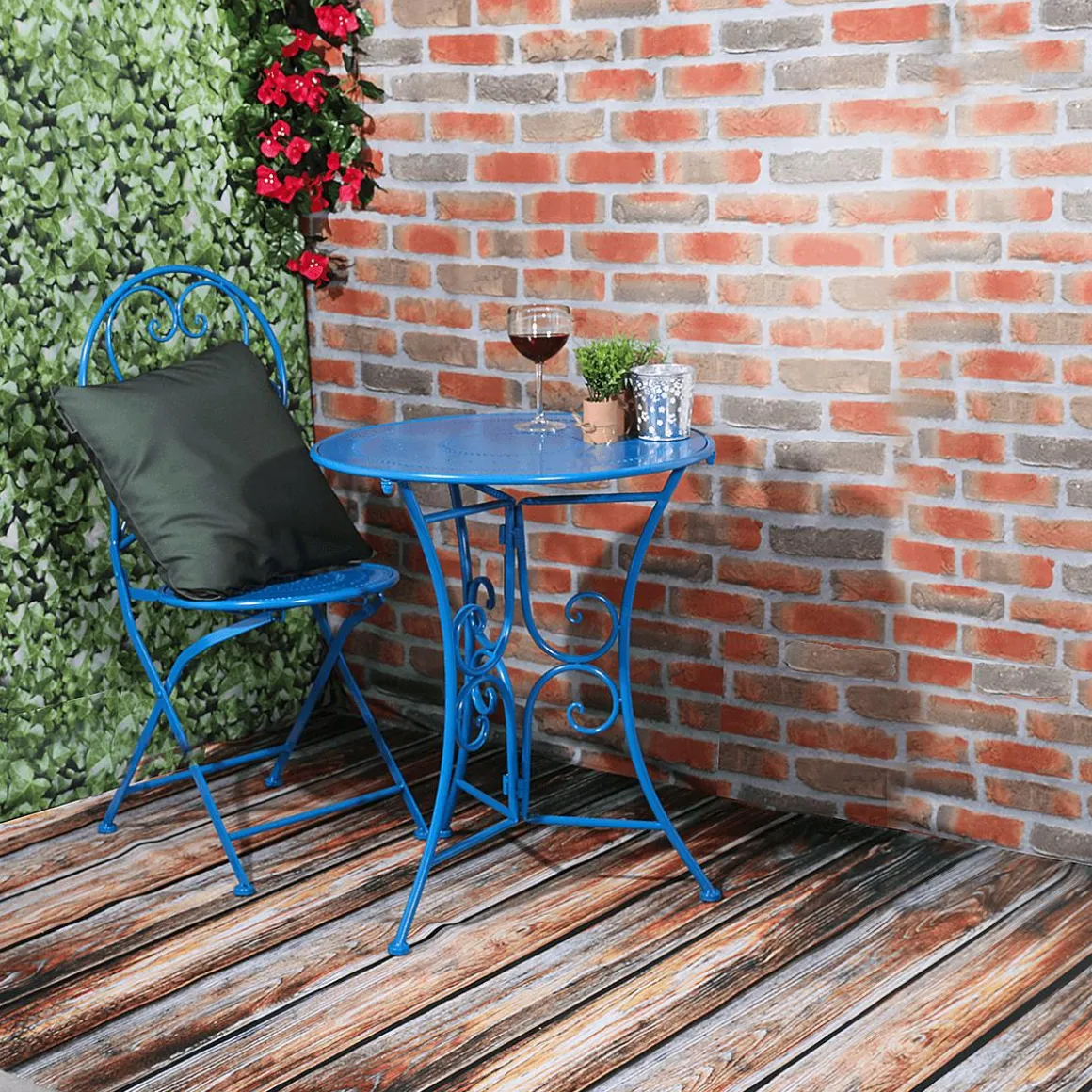Tejido Decorativo "Pared De Ladrillos", Anchura: 150 Cm, Marrón