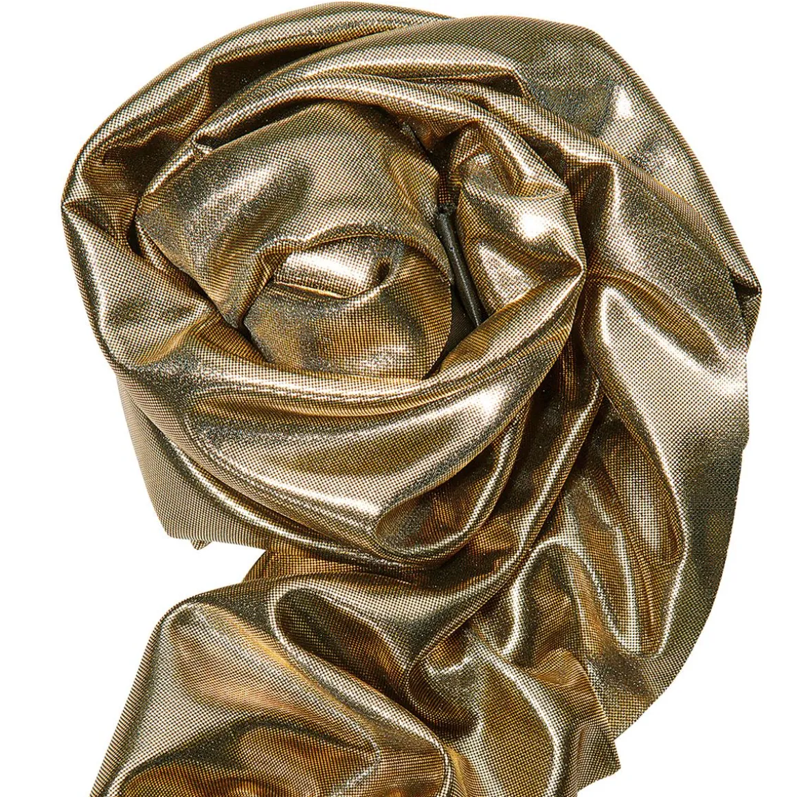 Tela Brillante Jersey De Papel De Aluminio Oro, Anchura 110 Cm