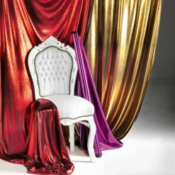Tela Brillante Jersey De Papel De Aluminio Oro, Anchura 110 Cm