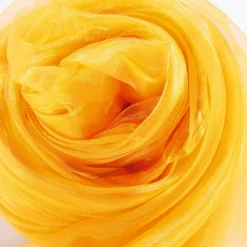 Tela De Chifón, Color Amarillo, 145 Cm