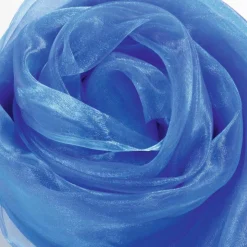 Tela De Chifón, Color Azul, 145 Cm