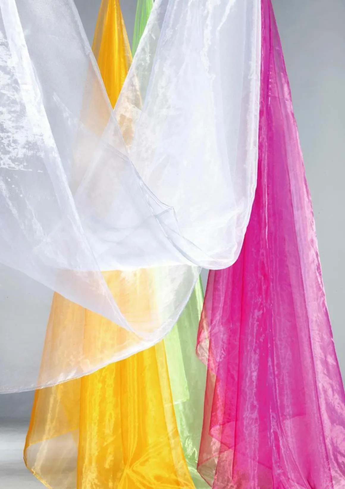 Tela De Chifón, Color Blanco, 145 Cm