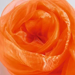 Tela De Chifón, Color Naranja, 145 Cm