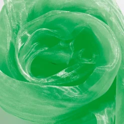 Tela De Chifón, Color Verde Claro, 145 Cm