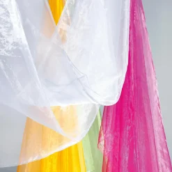 Tela De Chifón, Fucsia, 145 Cm