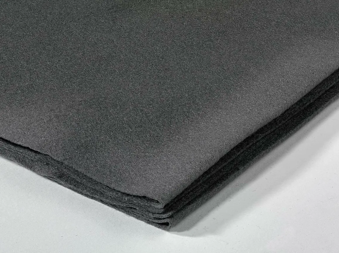 Tela De Fieltro, Color Gris Oscuro, 1,5 Mm, 180 Cm