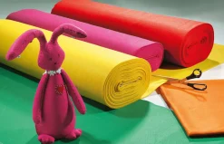 Tela De Fieltro, Rojo, 1,5 Mm, 180 Cm