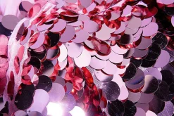 Tela De Lentejuelas Color Rosa, Anchura 125 Cm