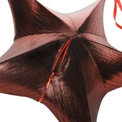 Tela Decorativa Estrella Plegable Oro Negro Con Cremallera, 40 Cm