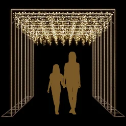 Túnel Luminoso Alumbrado Público CELESTE 3 X 4 M
