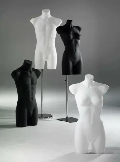 Torso De Plástico Lady 81 Cm, Blanco
