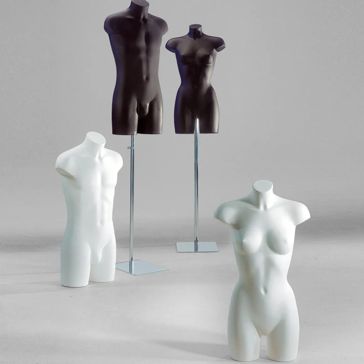 Torso De Plástico Lady 81 Cm, Blanco