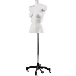 Torso Femenino De Corcho Blanco, 63 Cm