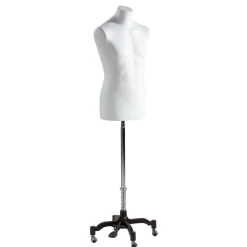 Torso Masculino De Corcho Blanco, 78 Cm