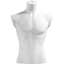 Torso Masculino De Corcho Blanco 65 Cm