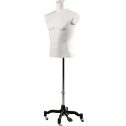 Torso Masculino De Corcho Blanco 65 Cm