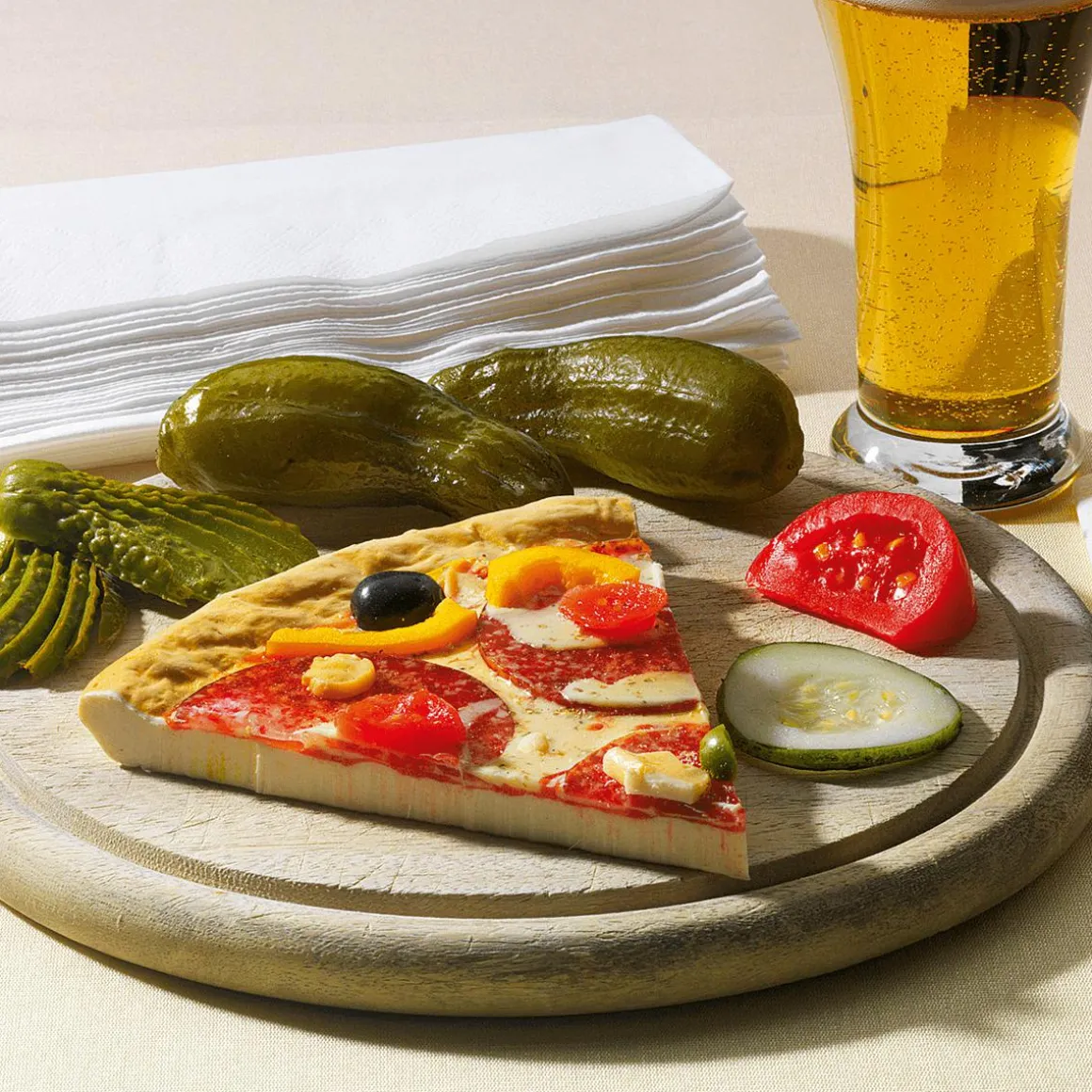 Trozo De Pizza "Salami" Alimento De Imitación