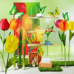 Tulipán Artificial Amarillo, 140 Cm