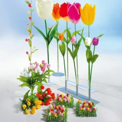 Tulipán Gigante Artificial Blanco, 140 Cm
