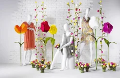 Tulipán Gigante Artificial Rosa, 140 Cm