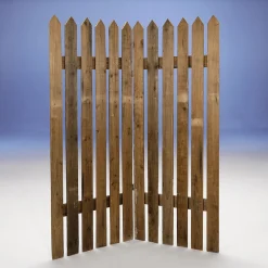 Valla De Piquetes De Madera 120x150 Cm
