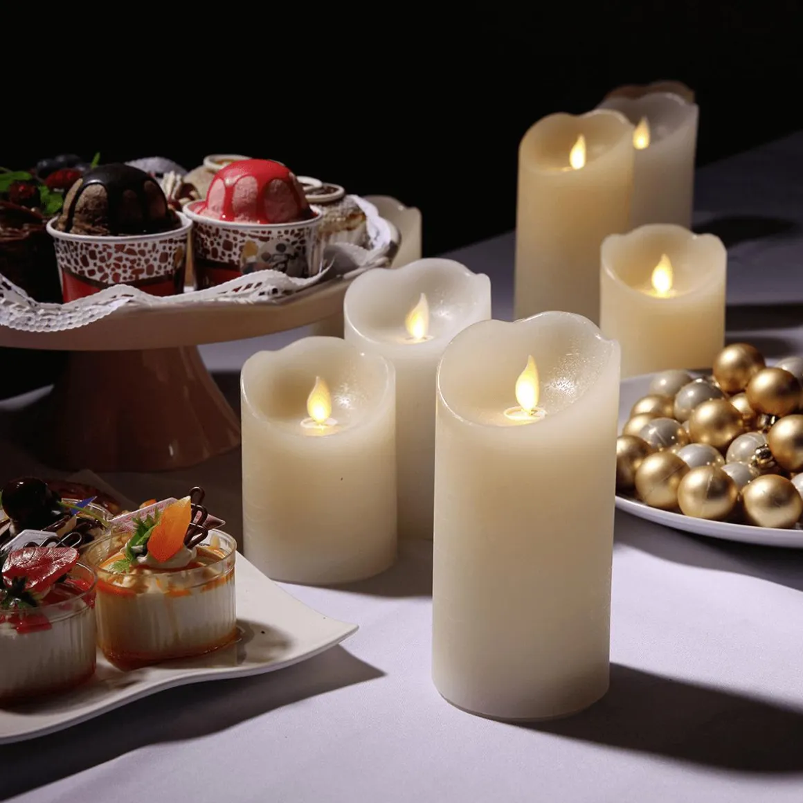 Vela De Cera LED 7,5 X 15 Cm
