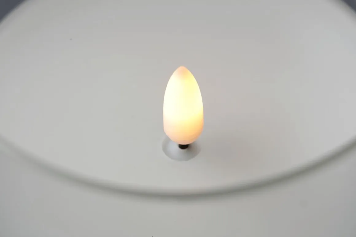 Vela De Cera LED En Vidrio Transparente 7,5 X 12,5 Cm
