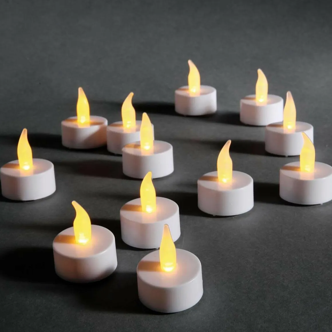 Velas Para Té Con Baterías LED, Conjunto De 12 Piezas