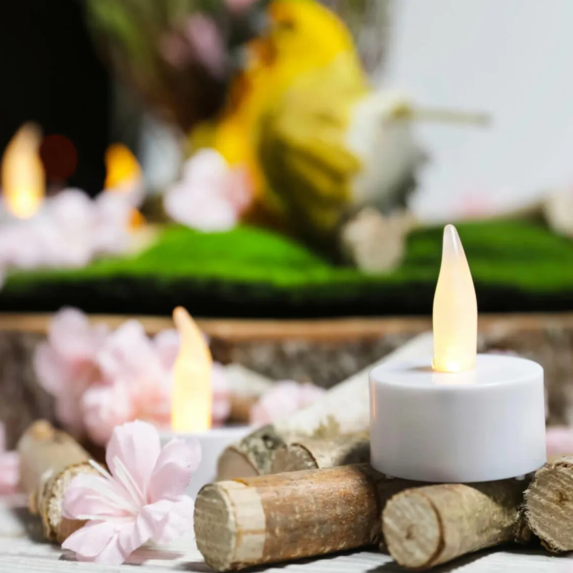 Velas Para Té Con Baterías LED, Conjunto De 12 Piezas