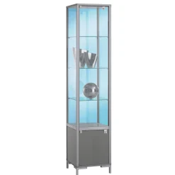 Vitrina Con Compartimento Y Luz 186 X 40 Cm
