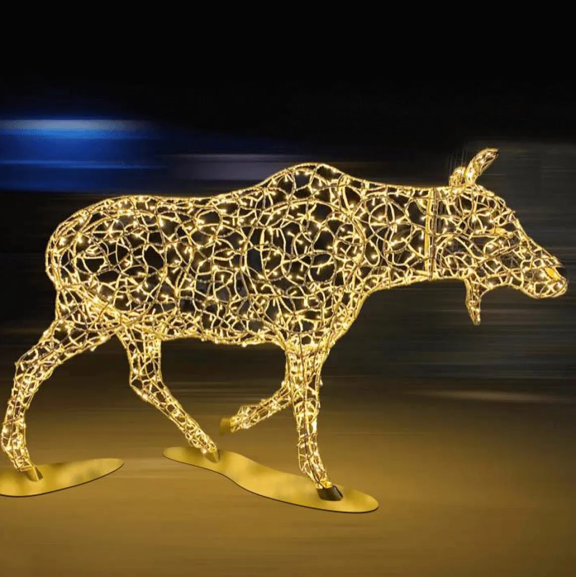 XXL LED Cálido Alce Vaca Para Exterior 305 Cm