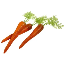 Zanahorias Con Hojas Alimento De Imitación 30 Cm, 3 Piezas